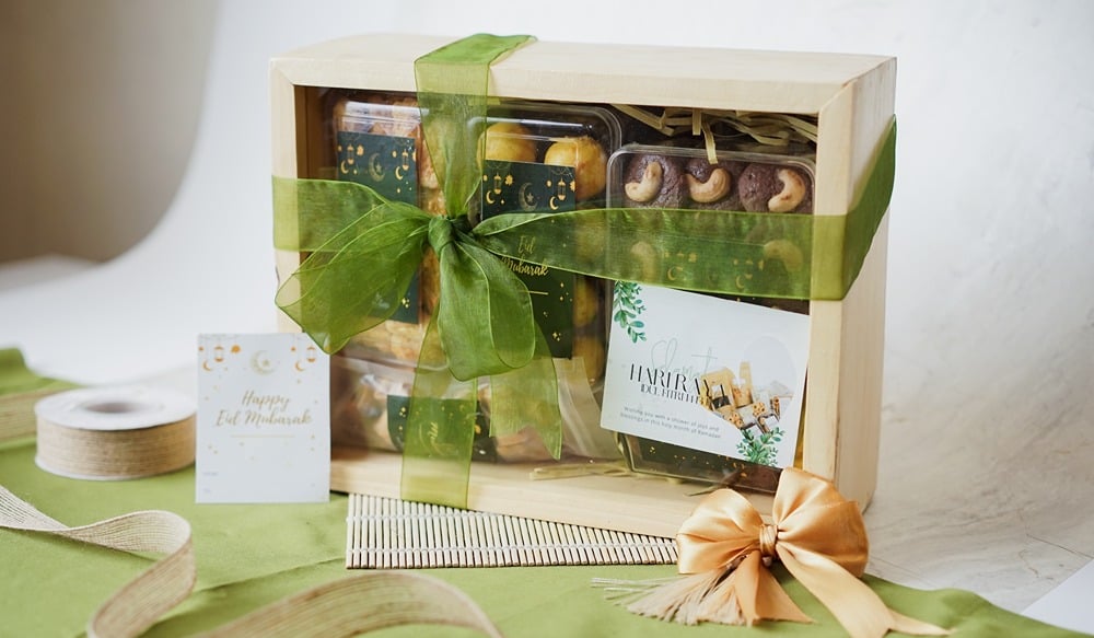 Packaging — Box Hampers Lebaran untuk Toko Manis Indah