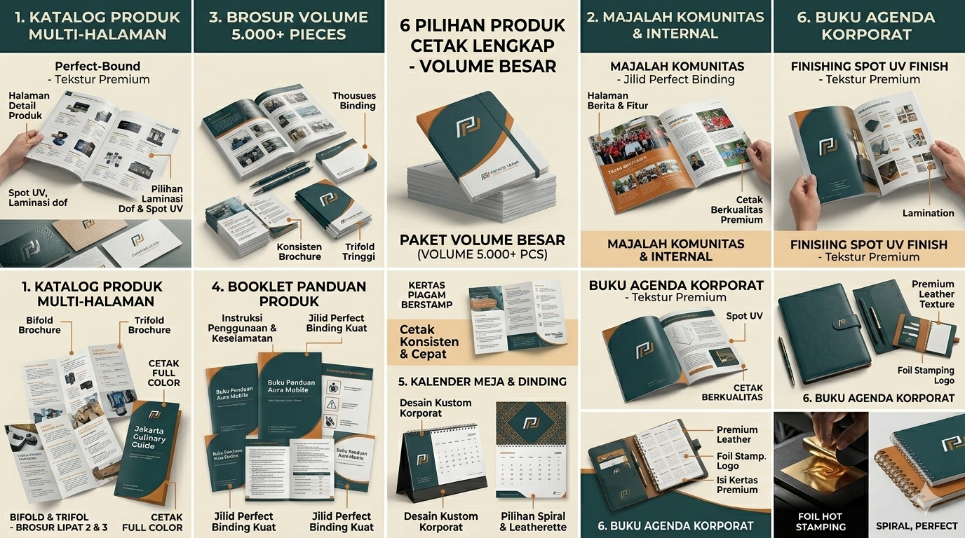 Hasil cetakan layanan Offset Printing